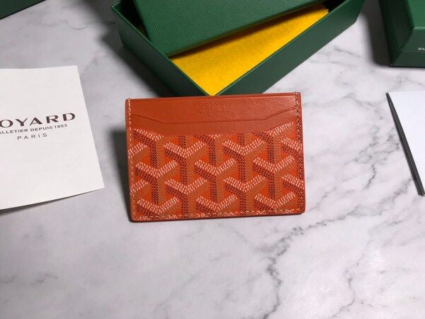 Goyard Card Holder Wallet Orange 6