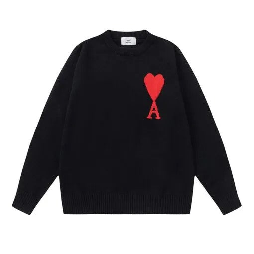 Ami Sweater Schwarz & Rot 7