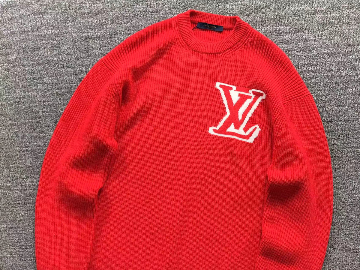 Louis Vuitton Knitted Sweater Red 4