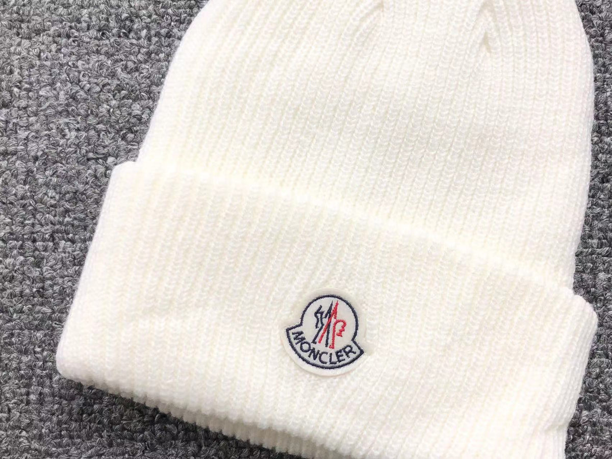 Moncler Beanie White 7