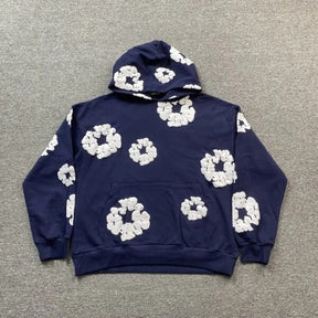 Denim Tears Hoodie Dark Blue 3