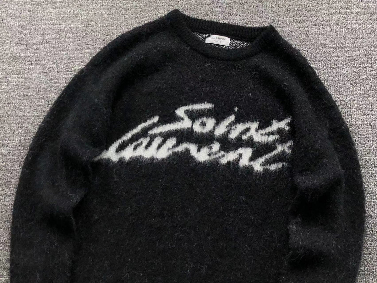 Pull tricoté YSL Noir