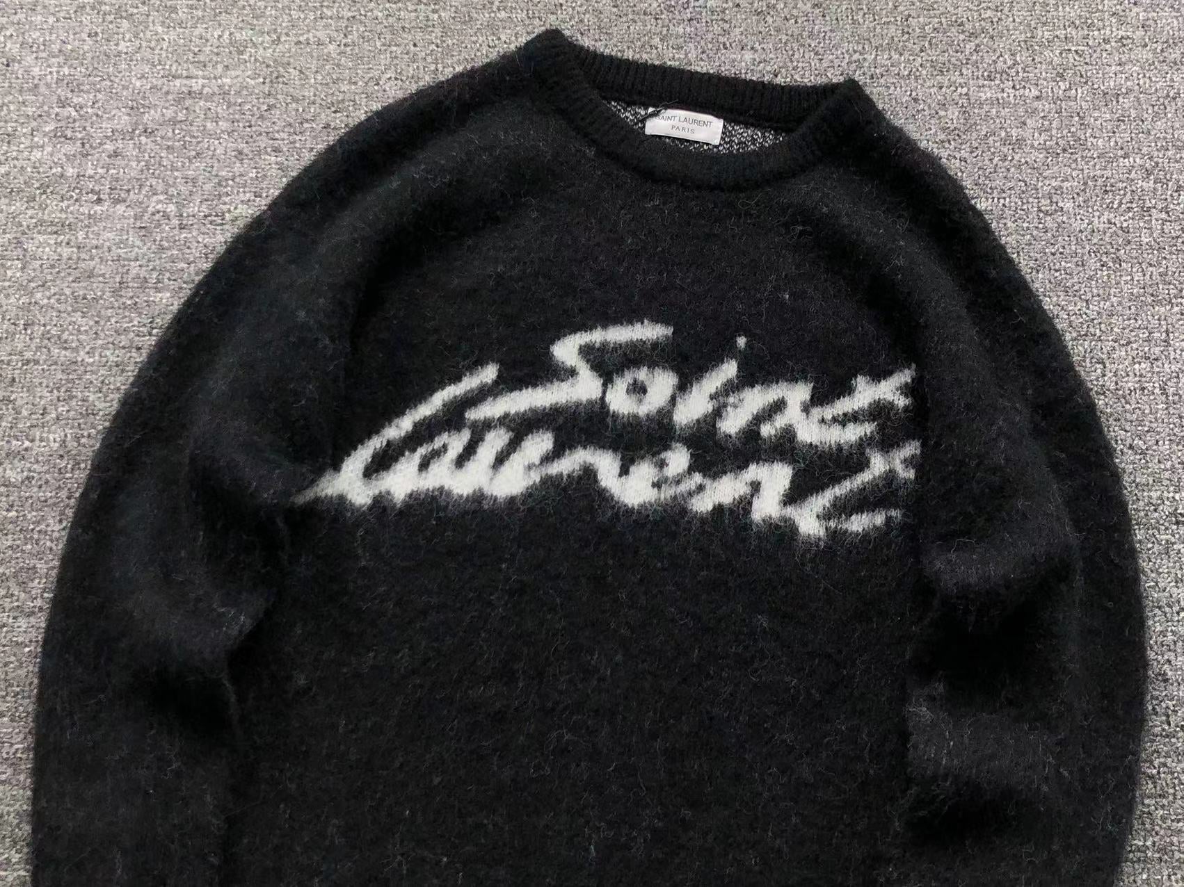 YSL Strickpullover Schwarz