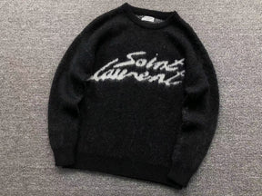 YSL Strickpullover Schwarz