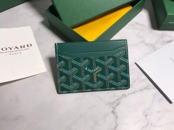 Goyard Card Holder Wallet Green 3