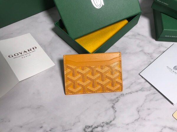 Goyard Card Holder Wallet Yellow 5