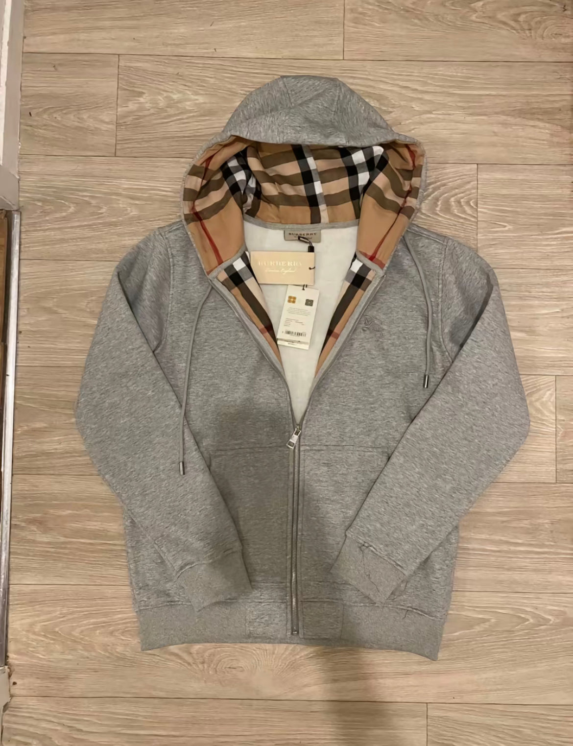 Burberry Fermeture Éclair Gris 1